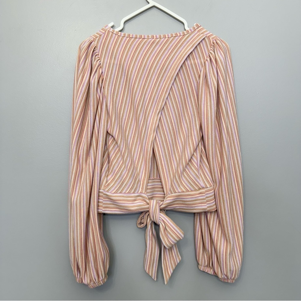 FREE PEOPLE Orchid Rain Autumn Nights Back Wrap Top size Small NEW with TAG - Picture 7 of 15